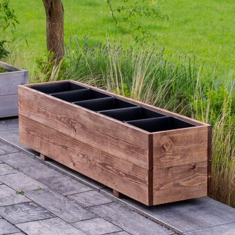 Dřevěné truhlíky na terasu - teak - 6