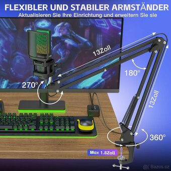 Herní mikrofon ZealSound RGB BKD-11Pro/A68 - 6