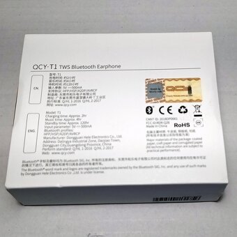 QCY T1C Black, bezdrátová sluchátka - 6