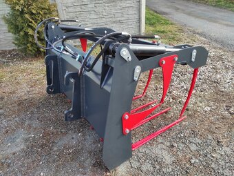 Hydraulické vidle s přídavným drapákem - kované hroty - 6