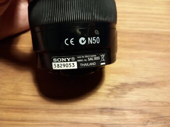 Prodám objektiv SONY SAL1855 N50 - 6