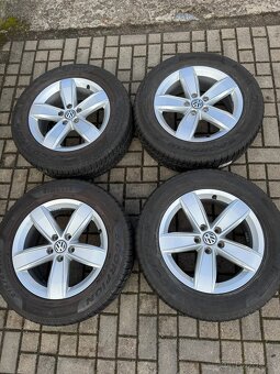 ORIGINÁL Alu Volkswagen Corvara R17, 5x112 - ZIMNÍ PNEU - 6