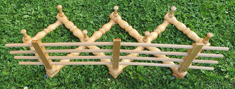 poličky police věšák masiv - 6