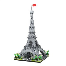 NOVÉ Stavebnice typu Lego - Eiffelova věž - 3858 kostek - 6