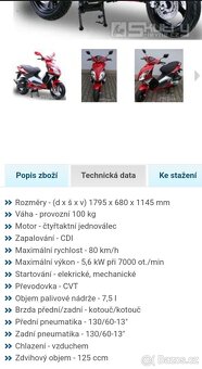 Prodám 4t skútr 125 MOTORRO - 6