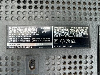 radiomagnetofon Sharp - 6