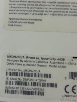 Prodám iPhone 6s - 64 GB, jako nový - 6