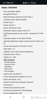 Myčka Gorenje Essential - málo používaná - 6
