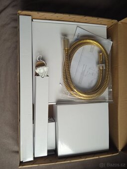 OMNIRES Y podomítkový sprchový set zlatá kartáčovaná - 6