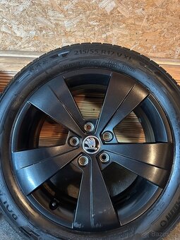 ALU Kola ŠKODA 5x112 R17 TRITON Zimní Pneu 215/55/17 - 6