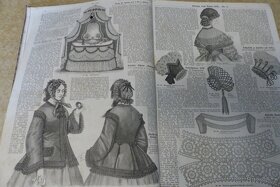 Bazar, módní časopis, svázaný ročník 1865, stará móda - 6