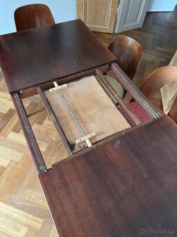 Jidelni stul rozkladaci 120x80, 180x80, retro - 6