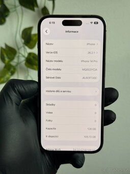iPhone 14 Pro 128GB fialová - 100% baterie - 6