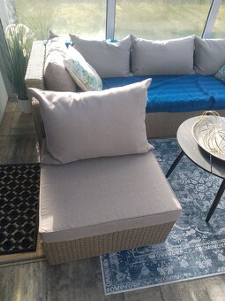 Středový díl venkovní sedačky Jysk ratan - 6