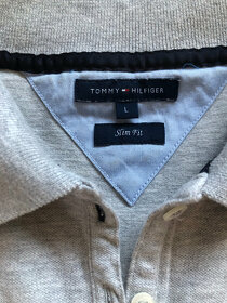 Světle šedé polo triko slim fit Tommy Hilfiger, vel. L - 6