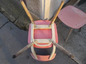 Retro židle Ton dřevo-plast 50. léta - 6