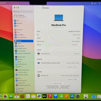 NOVÝ APPLE MACBOOK PRO 16” 2024 M3PRO (12core)/512GB/18GB - 6