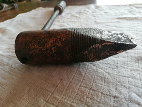 HISTORICKÁ KLEMPÍŘSKÁ PÁJKA MĚDĚNÁ, VELKÁ, NA NAHŘÍVÁNÍ - 6