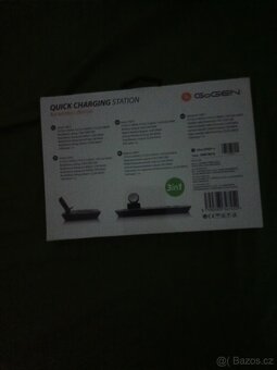 Bezdrátová nabíječka GoGEN 3v1, CHST301, černá - 6