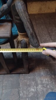 Etno dřevěný stojan držák na 30 CD - 6