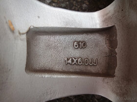 3X ALU DISKY 14" 4X100 ET35 NA ŠKODA FABIA II - 6