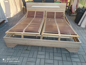 POSTEL S POLOHOVACÍMI ROŠTY A MOLITANOVYMI MATRACEMI 180x200 - 6