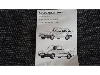 dobové polepy Škoda Favorit, Forman, Pick Up Z 01 508 010 - 6