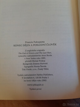 Kniha Francise Fukuyamy, Konec dějin a poslední člověk - 6