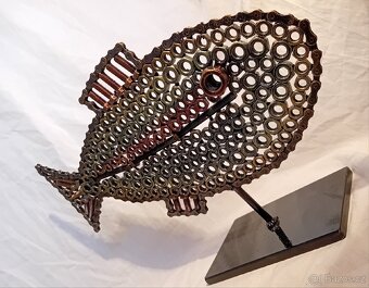 STEAMPUNK RECYCLE ART - PATINOVANÝ KOV - 6