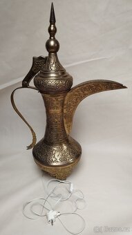 Orientalní lampa velká, stolek a malá lampa - 6