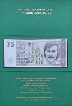 Pamětní bankovka ANTONÍN PANENKA - 6