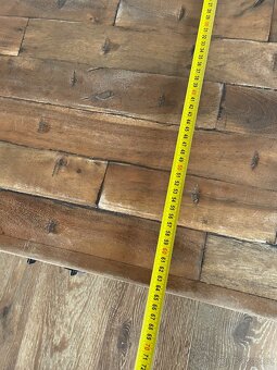 Konferenční stolek ze dřeva a kovu - 6