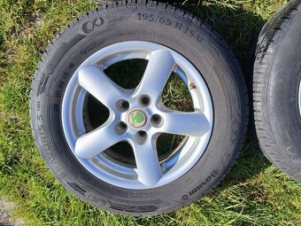 Alu 5x100 r15 + letní pneu Barum - 6