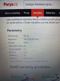 Naviják MISTRALL ENERGY CARP - 6