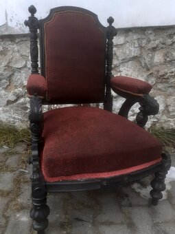 Starožitna sofa 2 křesla II - 6