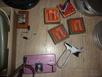 Staré plátno, projektory Meopta, kamera-vše 3.990 - 6