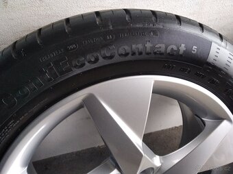 Prodám alu disky Škoda 5x100 R17 s letním pneu 205/55/17 - 6