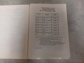 TAZ Microcar - prospekt - ceníky TAZ 1500 - doprava v ceně - 6