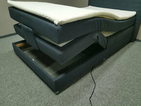 Nová elektricky polohovací postel CARMEN 120x200 cm modrá - 6
