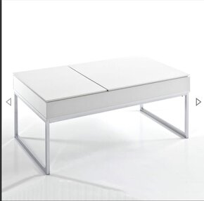 Konferenční stolek bílý - 6