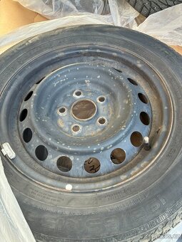 Disky s pneu M+S Nokian R15 195/65, plecháče 4 ks - 6