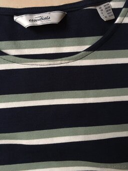 Šaty proužkované 3/4 rukáv velikost 36/38, Tchibo - 6