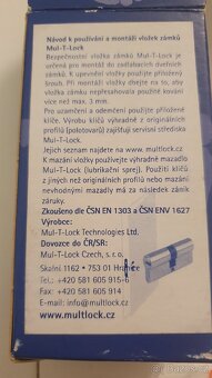 Bezpečnostní vložka 30-50 Mul-T-Lock - 6