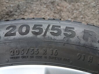 Prodám sadu ALU kol Borbet 205/55R16 zimní - 6