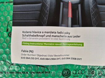 manžeta řadicí páky Škoda Fabia 6V0064230BDYT - 6