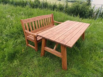 Masivní Akátová lavička - 6