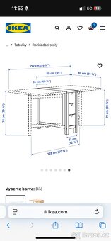 Rozkládací jídelní stůl IKEA Norden - 6