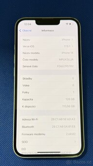 iPhone 14 128GB Purple, pěkný stav, pouze 2x E-SIM - 6