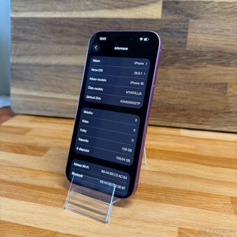 IPhone 16 128GB, růžový, 100% baterie, eSIM (rok záruka) - 6