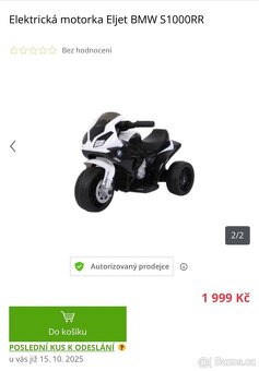 Elektrická motorka Eljet BMW S1000 RR - 6
